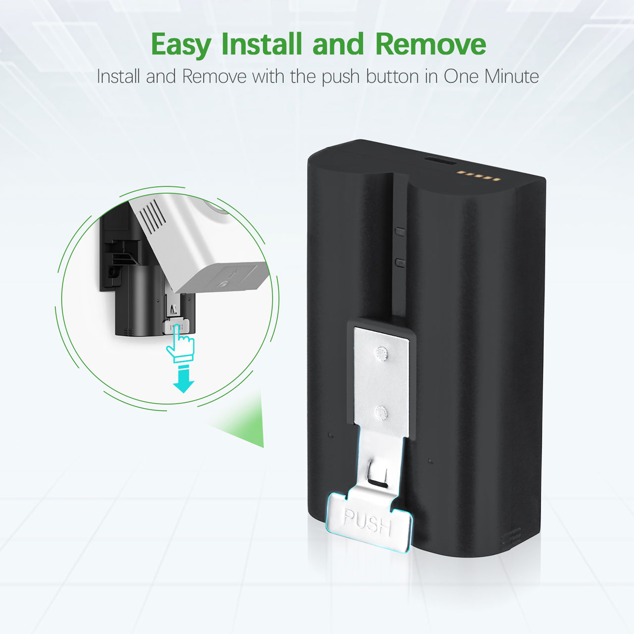 EBL Rechargeable Battery for Ring Video Doorbell Camera Battery 3 image